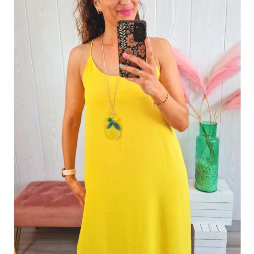 Vestido Liso Amarillo [2]