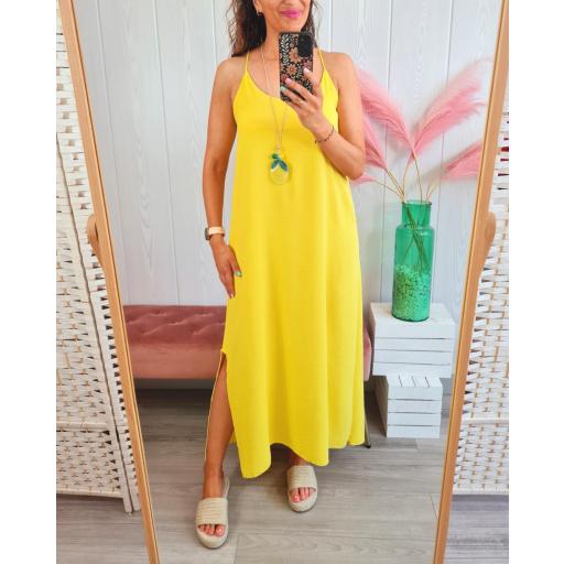 Vestido Liso Amarillo [3]