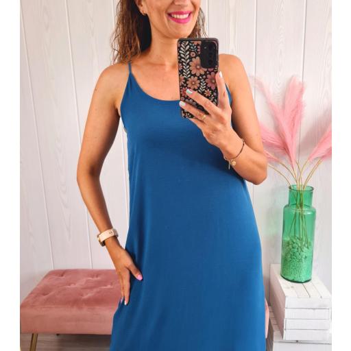 Vestido Liso Añil [3]