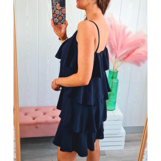 Vestido Marino Volantes [1]