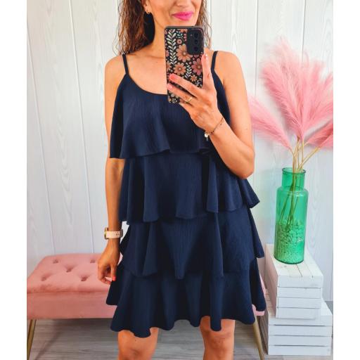 Vestido Marino Volantes [3]