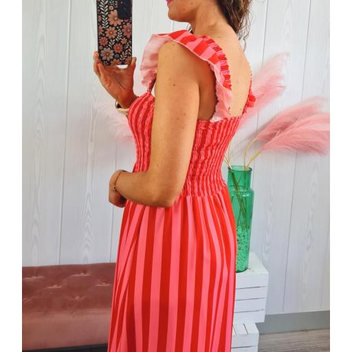 Vestido Mariola Rojo/Rosa [1]