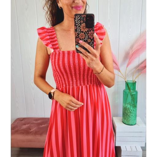 Vestido Mariola Rojo/Rosa [3]
