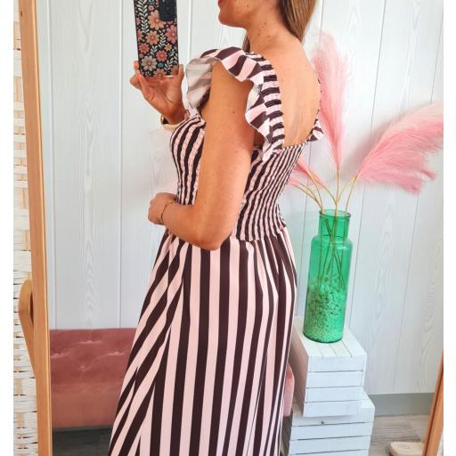 Vestido Mariola Rosa/Choco [1]