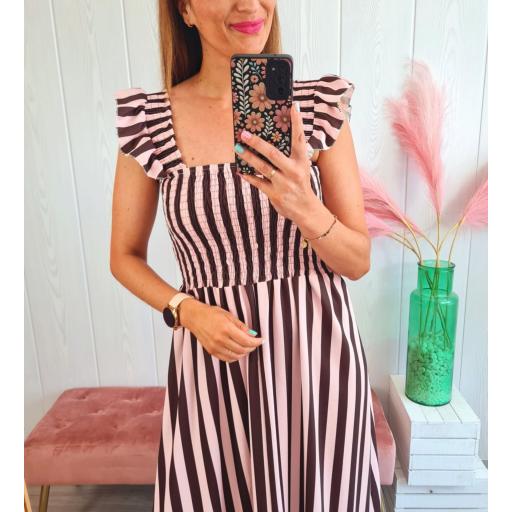 Vestido Mariola Rosa/Choco [2]