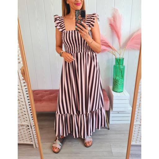 Vestido Mariola Rosa/Choco [3]
