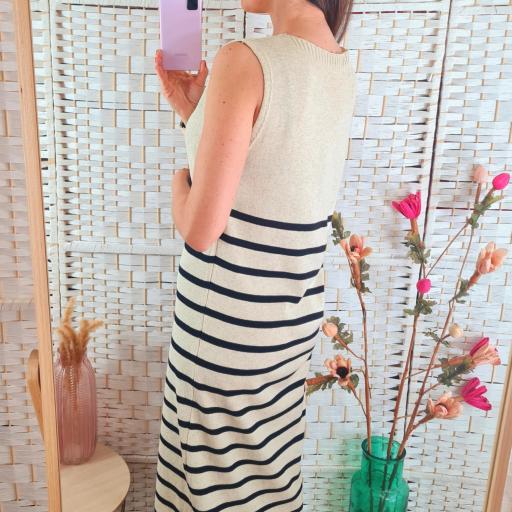 Vestido Navy Beige [1]