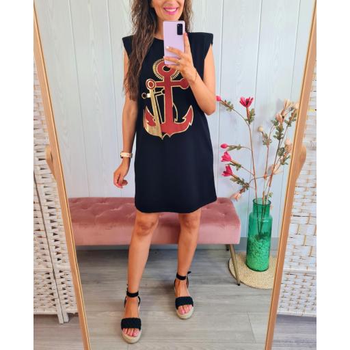 Vestido Negro Ancla [1]
