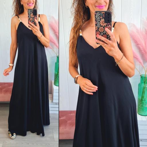 Vestido Negro Canicas [0]