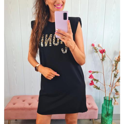 Vestido Negro Print [1]