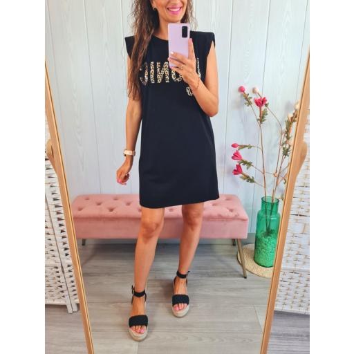 Vestido Negro Print [2]