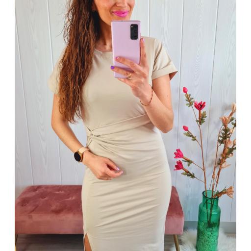 Vestido Nudo Beige [2]