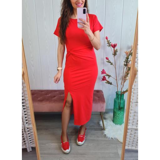 Vestido Nudo Rojo [3]