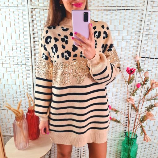 Vestido Print Camel [2]