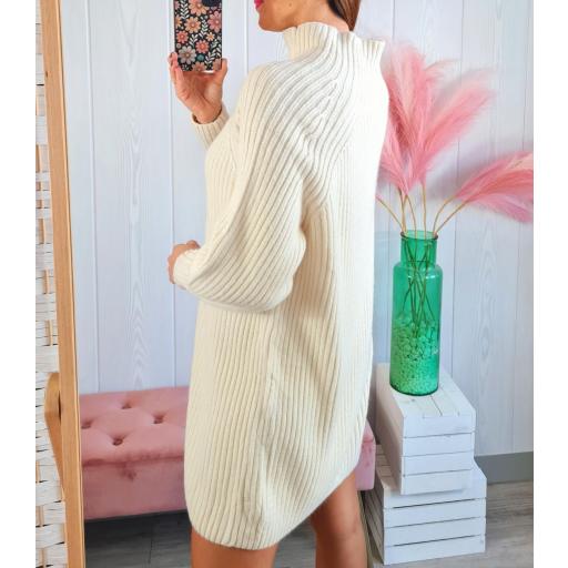 Vestido Punto Beige [1]