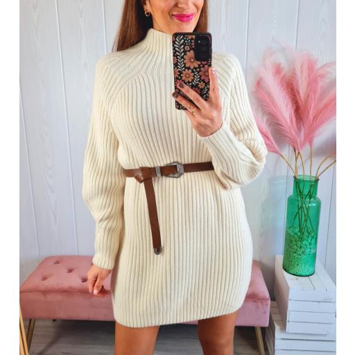 Vestido Punto Beige [3]