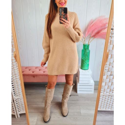 Vestido Punto Camel [2]