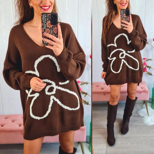 Vestido Punto Chocolate