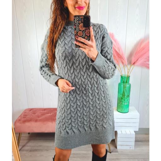 Vestido Punto Gris [2]