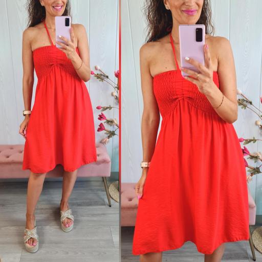 Vestido Rojo Engomado