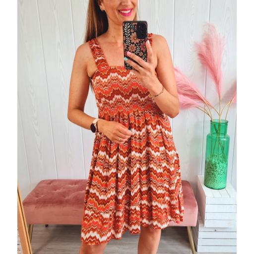 Vestido Sabela Corto Teja [2]