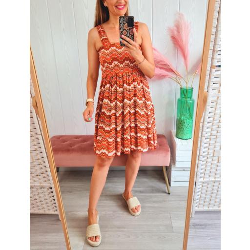 Vestido Sabela Corto Teja [1]