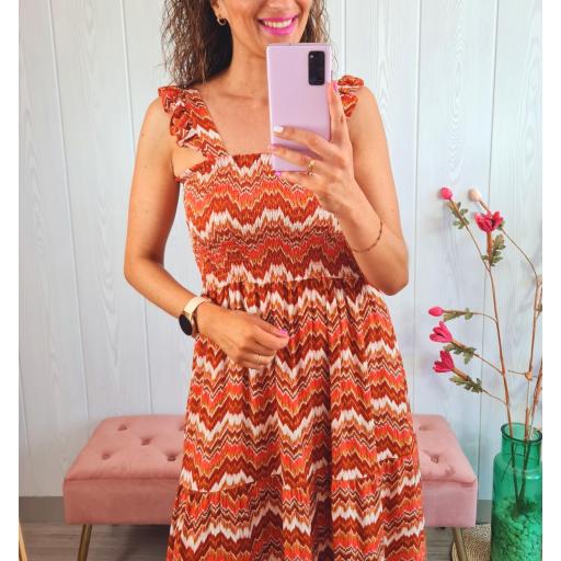 Vestido Sabela Largo Teja [3]