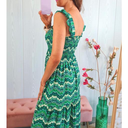 Vestido Sabela Largo Verde [1]