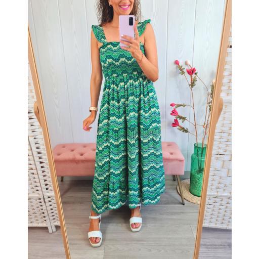 Vestido Sabela Largo Verde [2]