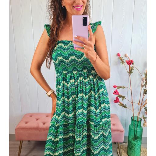 Vestido Sabela Largo Verde [3]