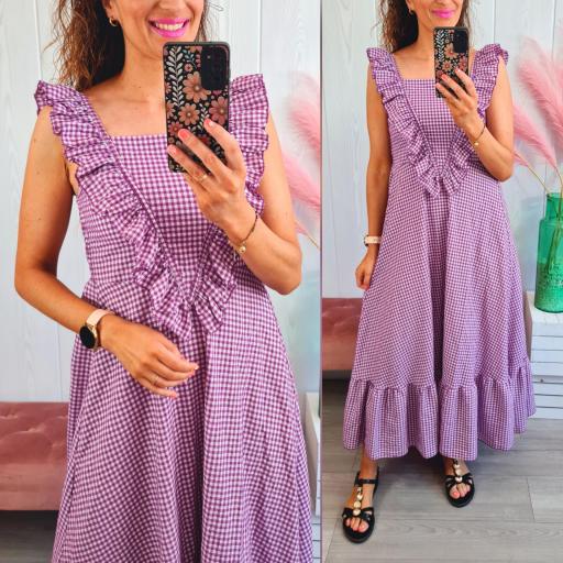 Vestido Vichy Buganvilla