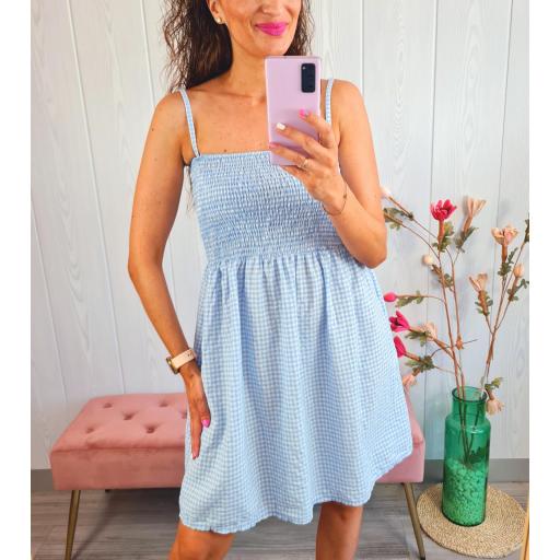Vestido Vichy Celeste [2]