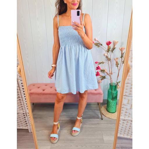 Vestido Vichy Celeste [3]