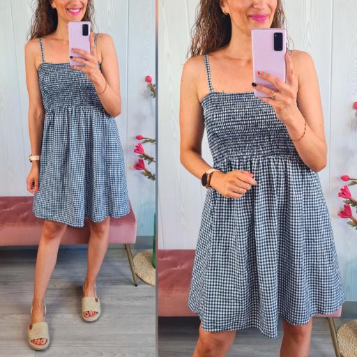 Vestido Vichy Marino