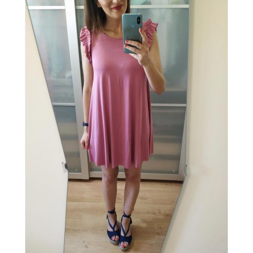 Vestido Volantes Rosa [0]