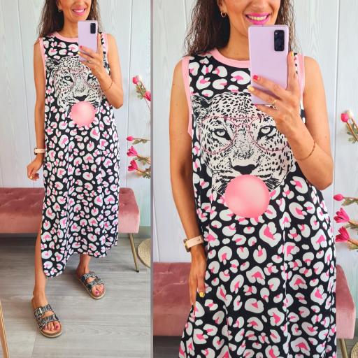 Vestido Tigre Print