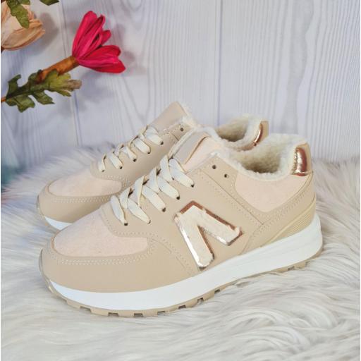 Zapatillas Beige Borreguito [1]