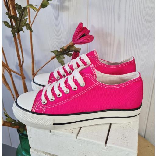 Zapatillas Fucsia Doble Suela [1]