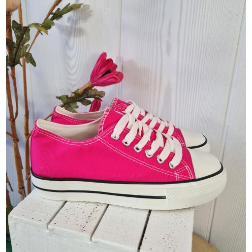 Zapatillas Fucsia Doble Suela [3]