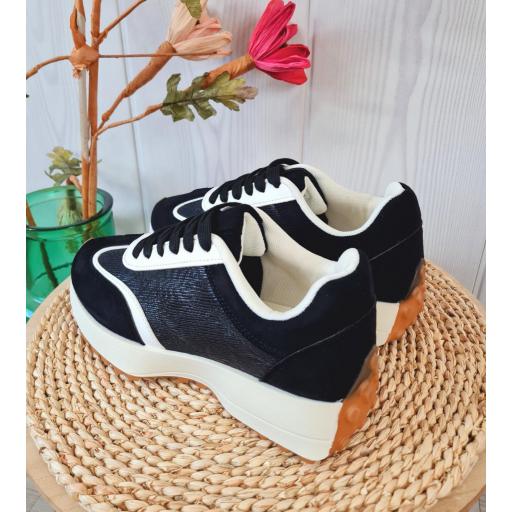 Zapatillas Glitter Negras [0]