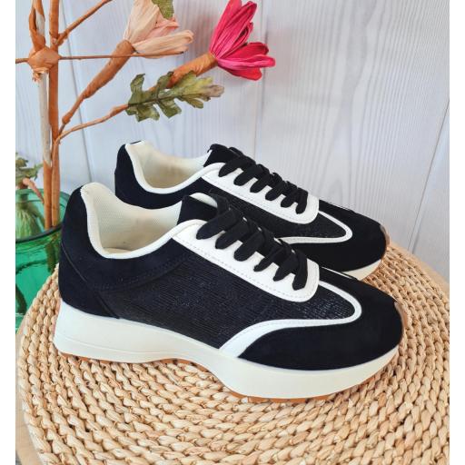 Zapatillas Glitter Negras [3]