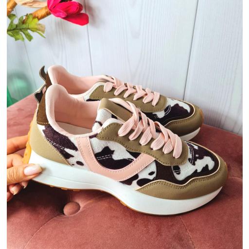 Zapatillas Print Vaca [0]