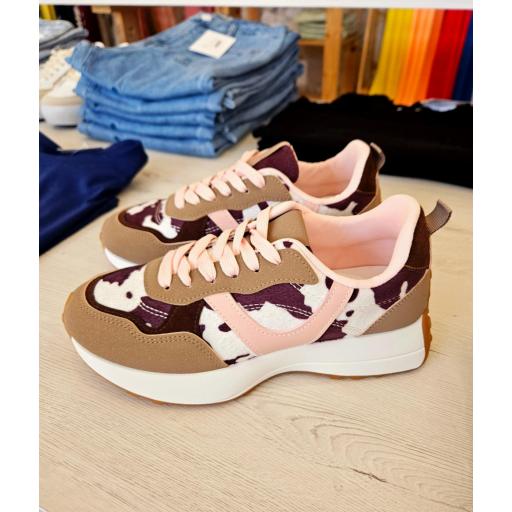 Zapatillas Print Vaca