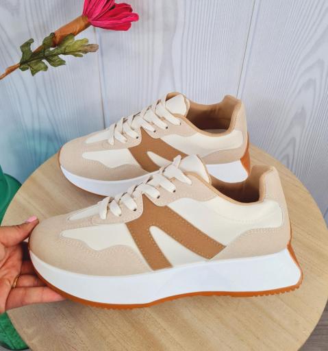 Zapatillas Roma Beige