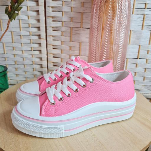 Zapatillas Plataforma Rosas [0]
