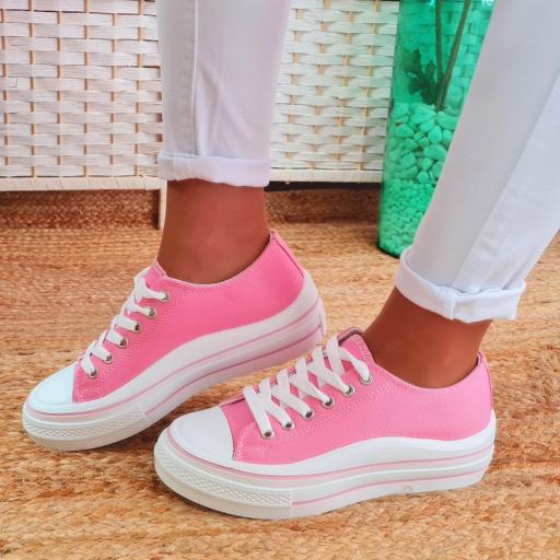 Zapatillas Plataforma Rosas [1]