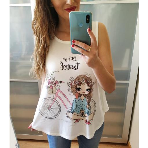 Camiseta Bici Rosa [0]