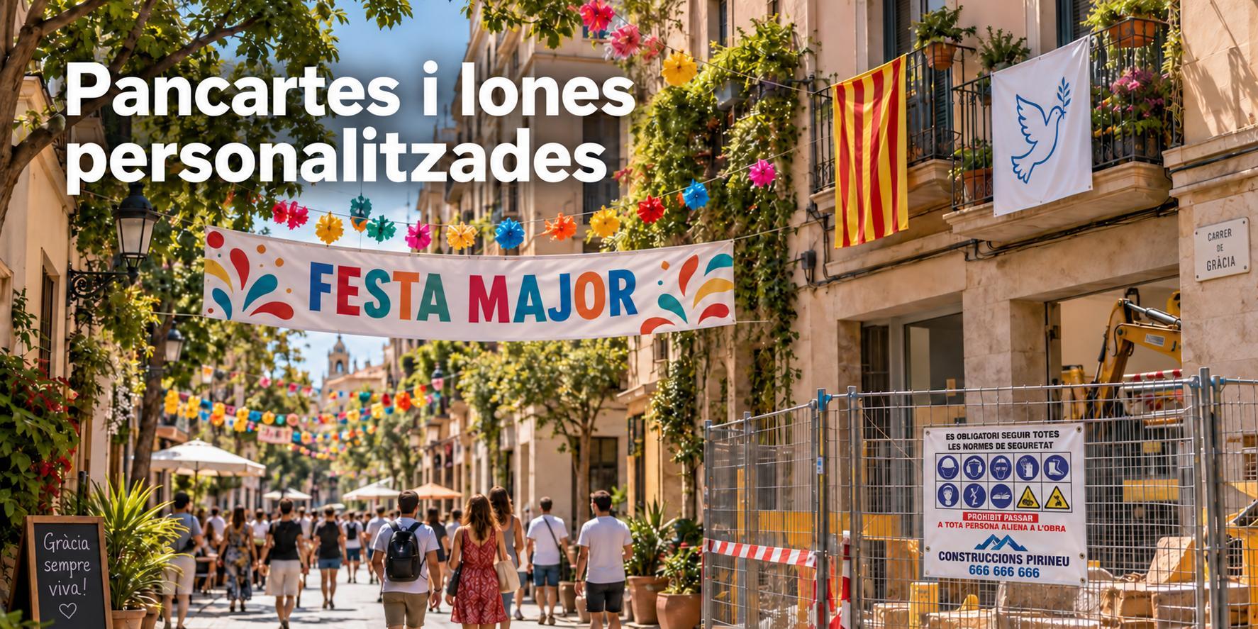 Pancartes i lones personalitzades