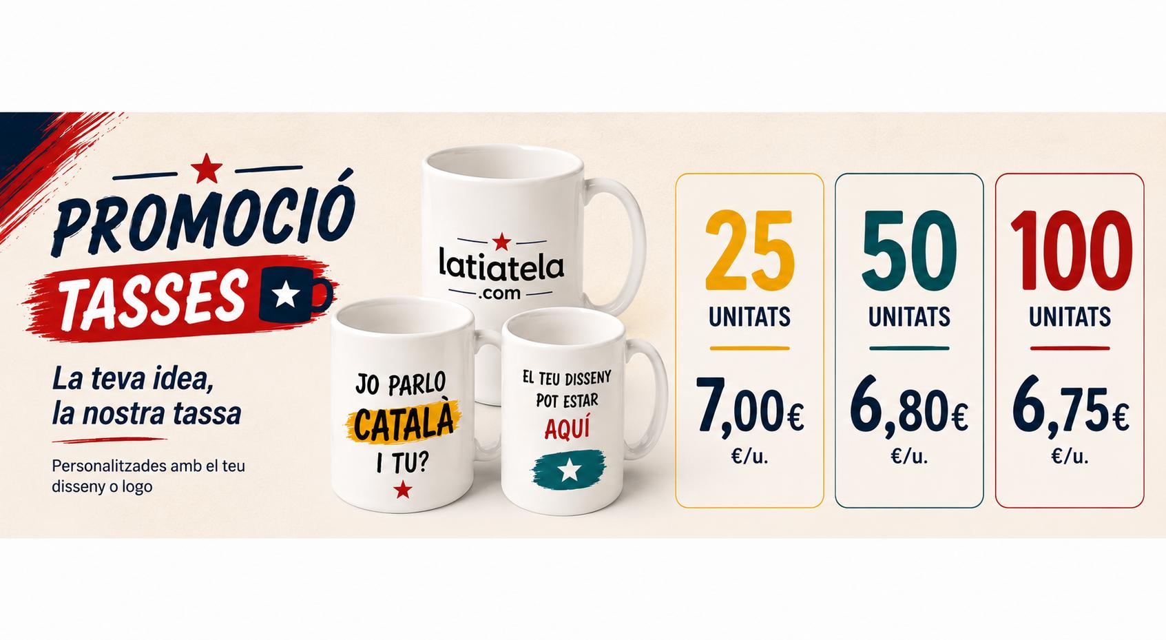 PROMOCIÓ TASSES