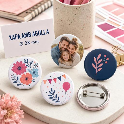 Xapa personalitzada Ø 38 mm